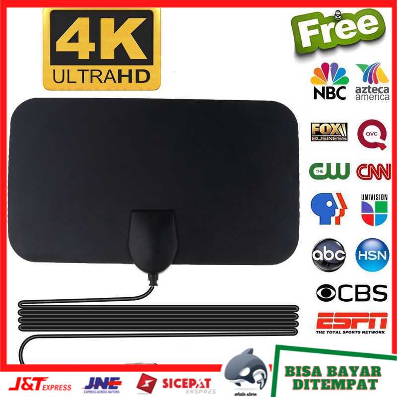 Antena TV Digital DVB-T2 4K High Gain 25dB Taffware TFL-D139 COD Surabaya