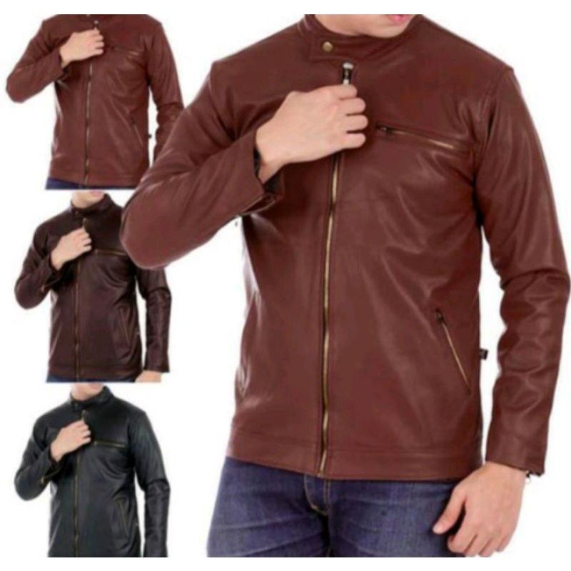 promo jaket karlit/jaket semi kulit berkualitas.size:M,L,XL,XXL