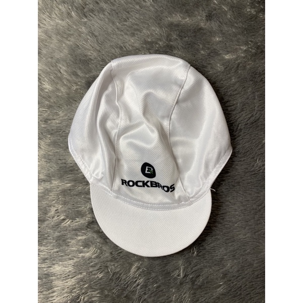 cycling cap / topi sepeda / topi bersepeda rockbros putih