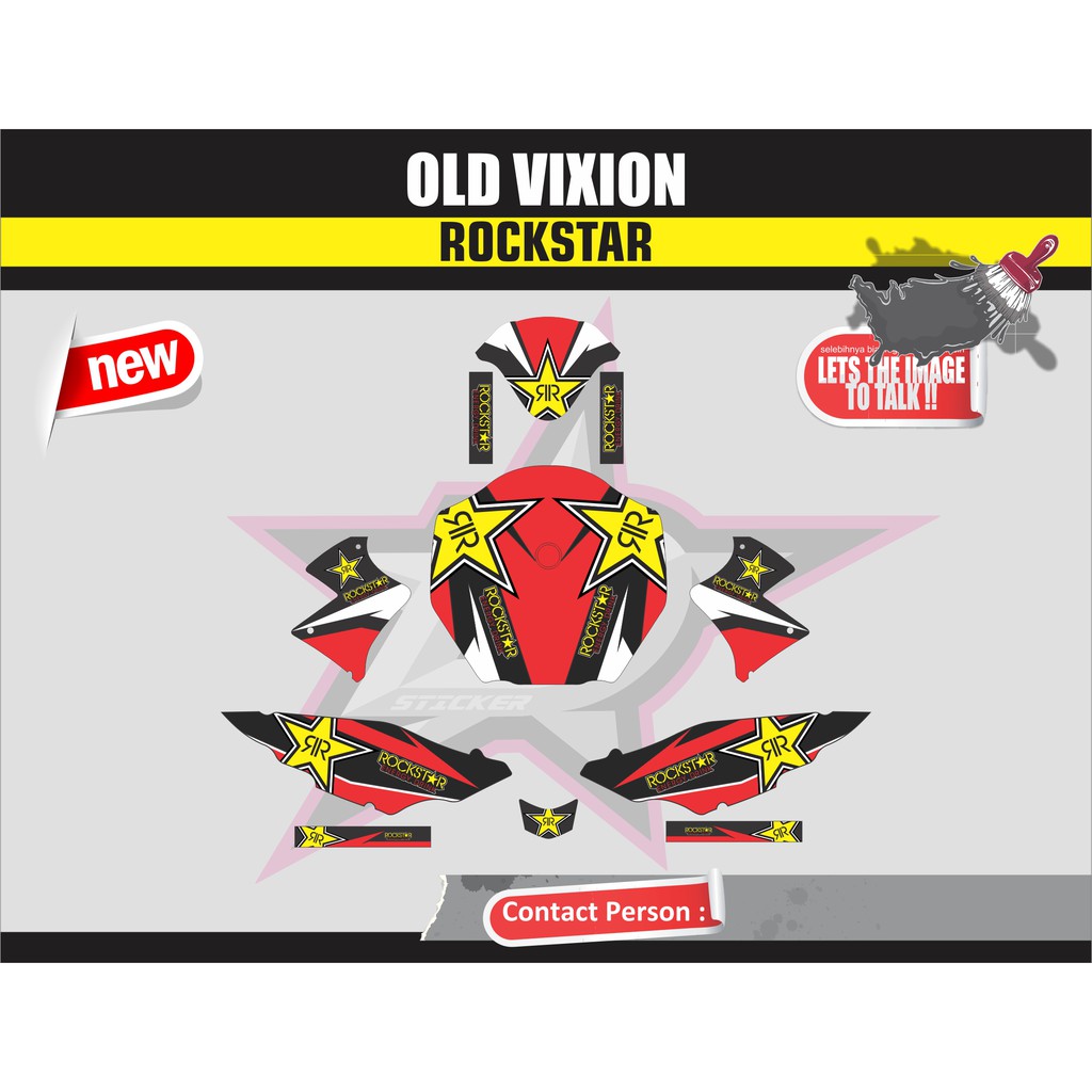Decal Stiker Yamaha Vixion OLD Shopee Indonesia