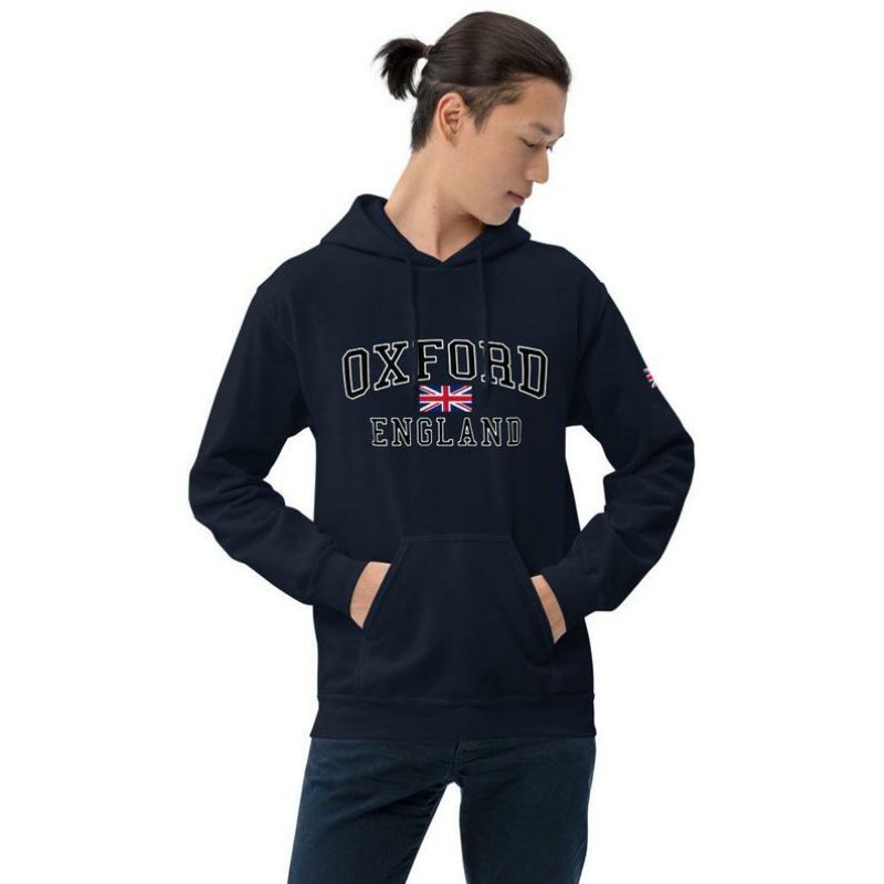 S - XXXXXL(6XL) Hoodie 0XF0RD ENGLAND Jaket Sweater Campus University BIG SIZE S M L XL XXL XXXL 4XL 5L 6L OVERSIZE Unisex Jumbo Street Style Campus Gildan Hitam Navy Street Style Jumbo Jaketin.Aja