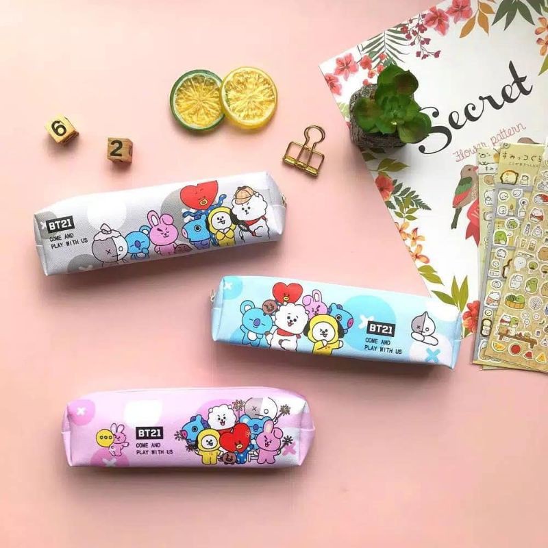 

[BISA COD] Soft Pencilcase BT21 pencase bt21 dusgrip bt21 tempat pensil bt21