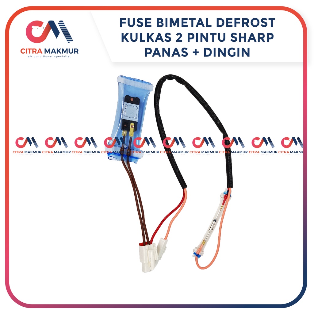 Defrost Bimetal Fuse Sharp Double Kulkas 2 pintu Dobel Panas dan Dingin semua merk