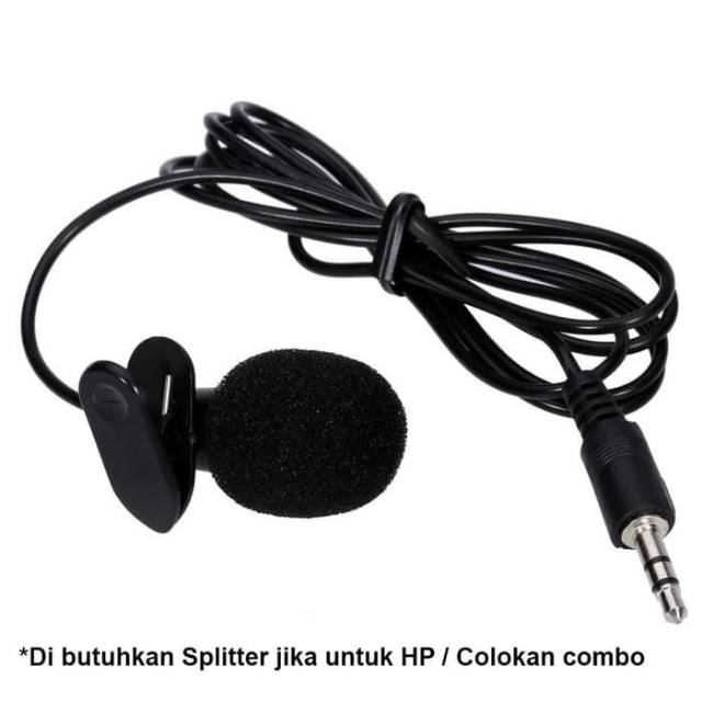 Termurah MEDAN Medan microphone mic kondensor Mic Clip Spliter Splitter 3 Garis Vlog Motovlog Smule HP Gopro