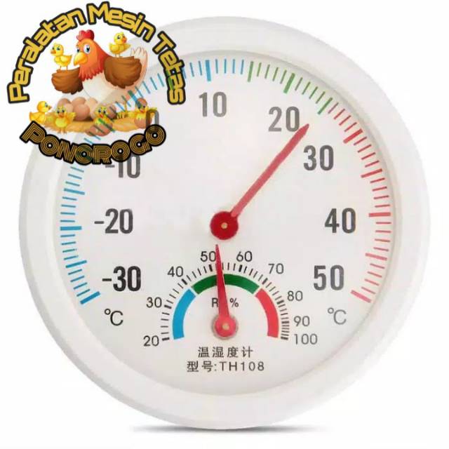 Termometer Hygrometer Analog Pengukur Suhu dan Kelembaban