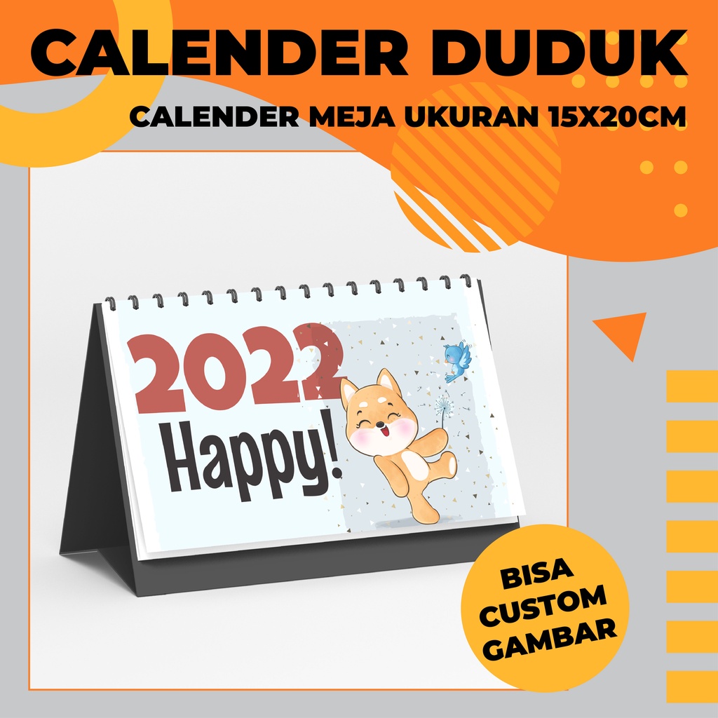 

Kalender Meja / Kalender Duduk Aesthetic Tahun 2022 - FREE Custom Gambar - AKHBAR PRINT