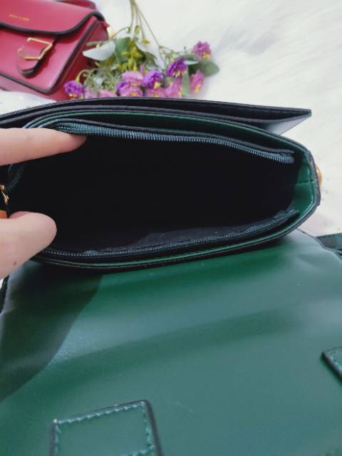 tas impor wanita kualitas bagus selempang bahan kulit handbag