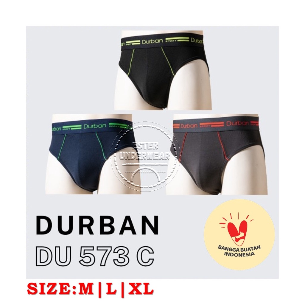 Celana Dalam Pria Dewasa Durban Sport DU 573C Isi 3Pcs/Pack