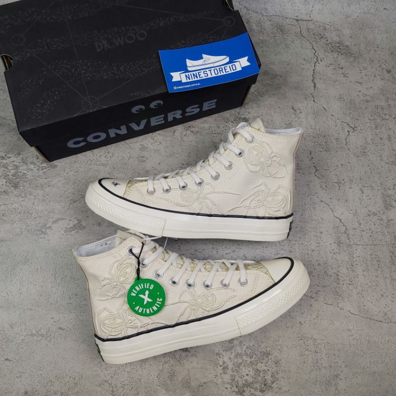 DR WOO x CONVERSE ALL STAR 70s HI SPIDER WHITE  |CONVERSE PREMIUM |CONVERSE VIETNAM | BONUS KAOSKAKI