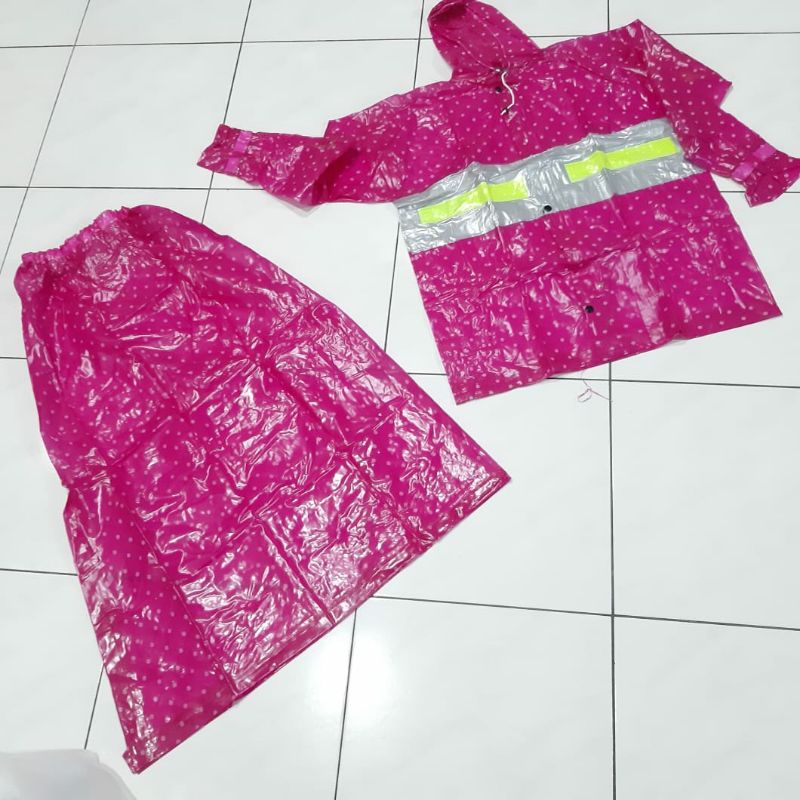 i/a DLP982 JAS HUJAN WANITA JAKET ROK ZAFIRA POLKADOT