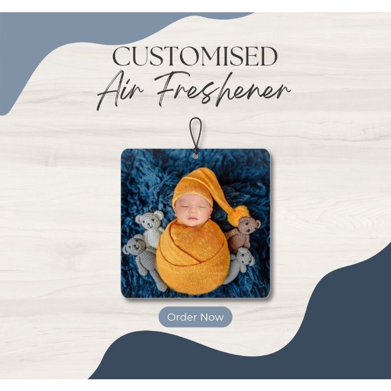 parfum gantung mobil custom foto(free refill)