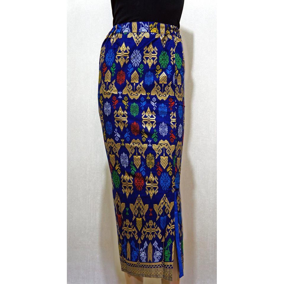 Rok Batik Span Biru