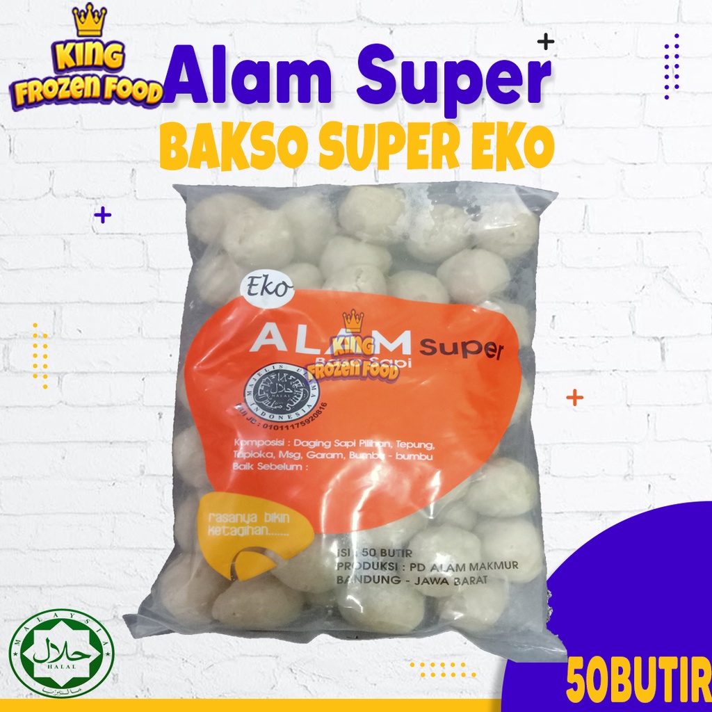 Bakso Alam Super EKO Isi 50 Butir (Vacuum)