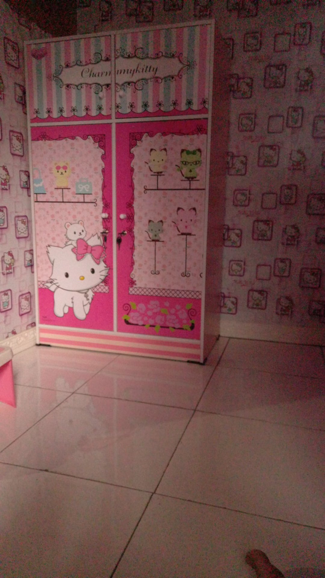 Lemari Pakaian Anak Karakter Charmy Kitty Wd 1311 Cmy