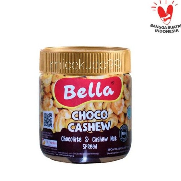 BELLA CHOCO CASHEW NUT SPREAD / SELAI COKLAT KACANG MENTE / COKELAT METE