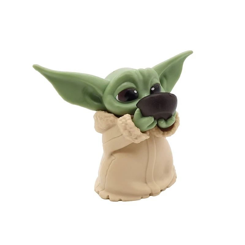6pcs / set Mainan Action Figure Baby Yoda Grogu Mandalorian 4-7cm Untuk Hadiah Ulang Tahun Anak
