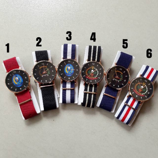 Jam tangan Custom  Tali Kanvas