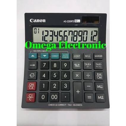 

best seller] BL Canon AS220RTS Calculator Check & Correct Kalkulator Desktop Meja