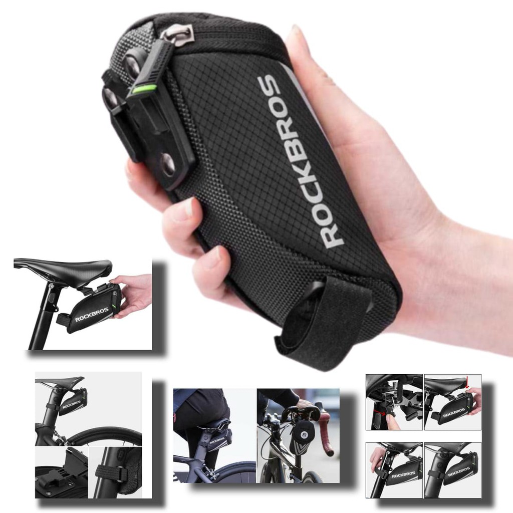 Rockbros Tas Sadel Saddle Belakang Mini Sepeda