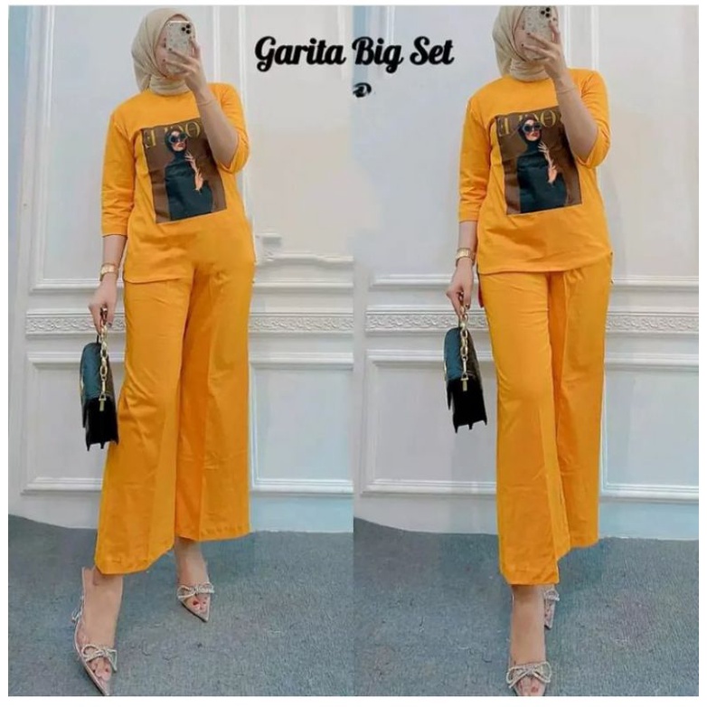 Gerita Set Fashion Muslim Set Wanita Terkini Matt Combed