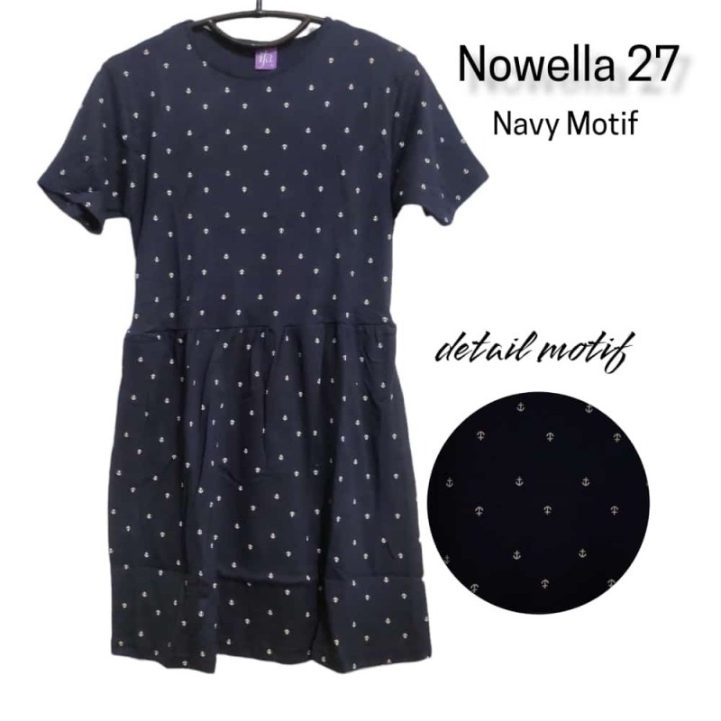 IFA Nowella 27 navy motif dress kaos