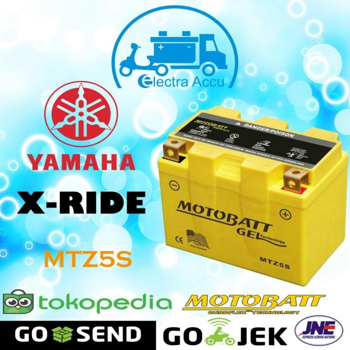 Aki motor Yamaha X ride motobatt MTZ5S aki kering