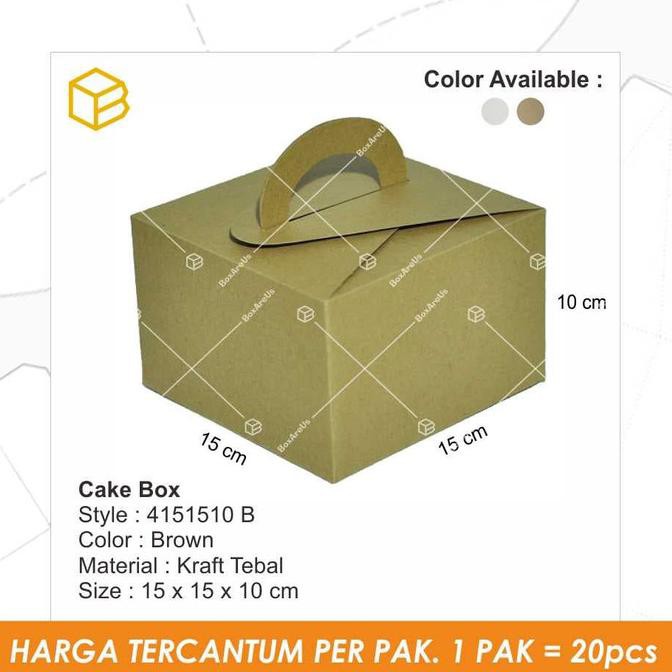 

Monggo] 4151510 B | Dus Kue, Box Kue, Cake Box, Gift Box, Kado, Souvenir Box