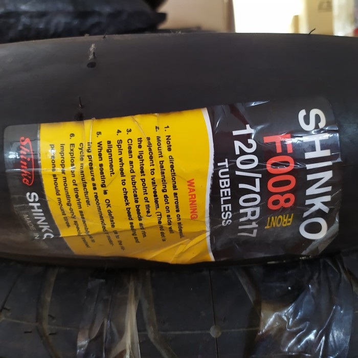 Ban Shinko F008 120/70R17 Slick Racing Tubeless (Front)