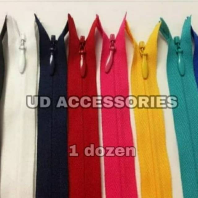 Resleting / zipper 25cm 12pc