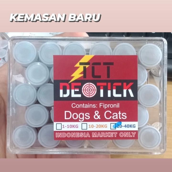 Obat Kutu Cat Dog Detick 20-40kg Per Box dog cat dt3