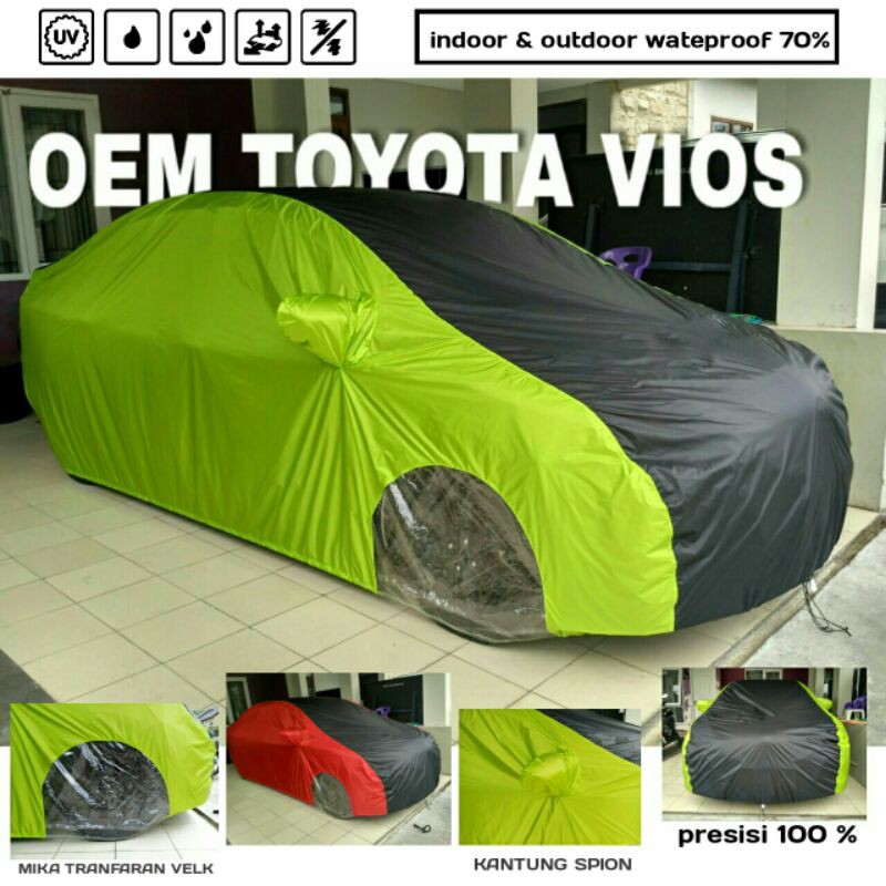 Toyota Cover Sarung Penutup Body Mobil Vios Gen 1 Gen 2 Gen 3 Limo 2008 2021