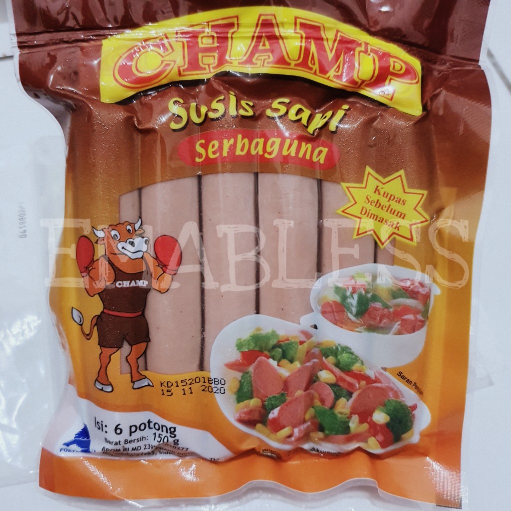 

Champ Sosis Sapi 150 Gram Isi 6