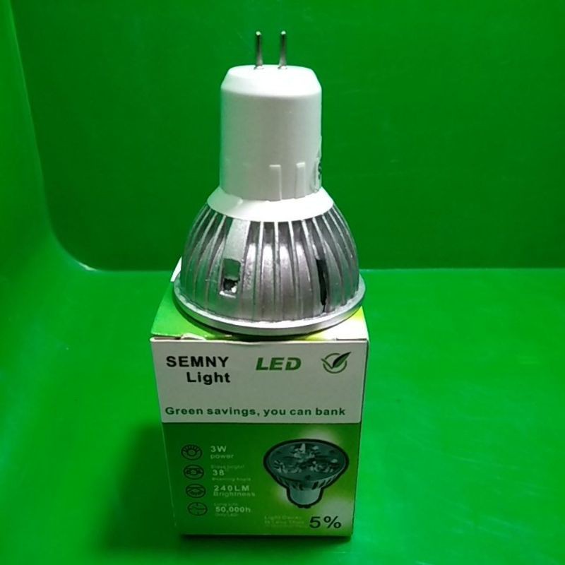 LAMPU LED MR 16 SOROT 3W MERAH