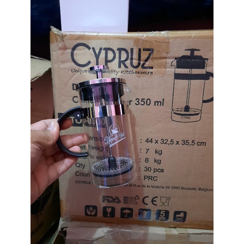 FRENCH PRESS COFEE / COFEE PRESS CYPRUZFRENCH PRESS / COFFEE PRESS / PLUNGER /