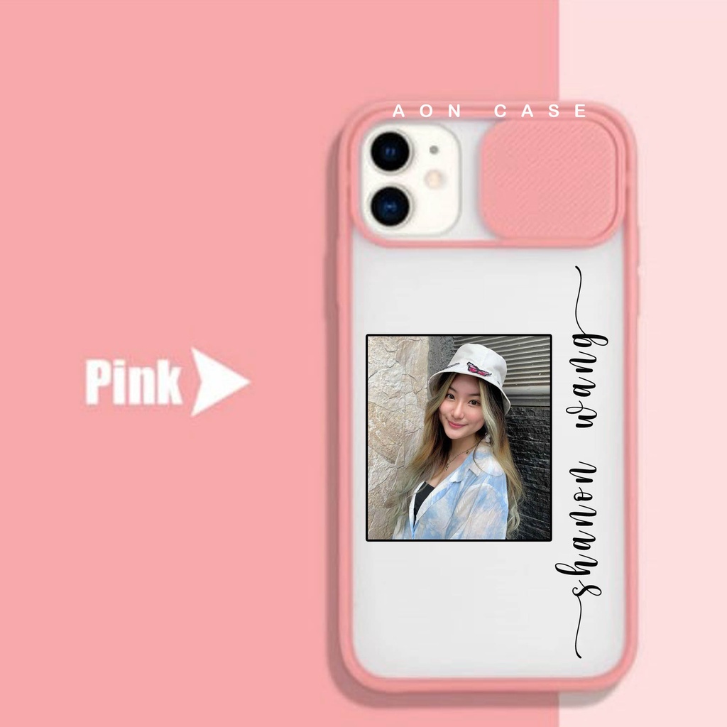 [Custom Case Foto & Nama ]SoftCase Slide Camera Protector For Oppo/Vivo/Samsung Case Hp A15 A16 A54 