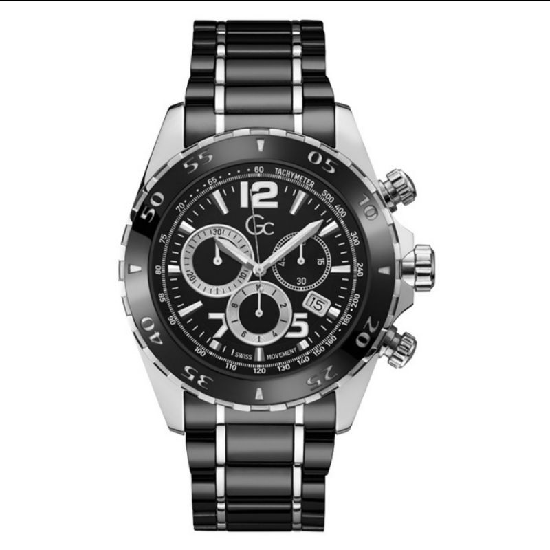 GUESS COLLECTION Gc Jam Tangan Pria - Stainless - Black X90012G7S