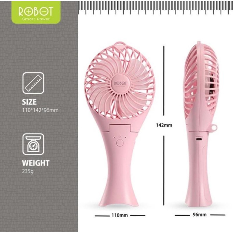KIPAS ROBOT RT-BF07 MERMAID SHAPE PORTABLE FAN