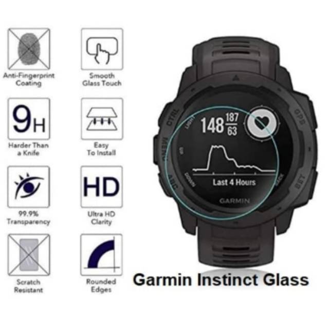 Tempered glass GARMIN INSTINCT 1 2 anti gores screen guard kaca