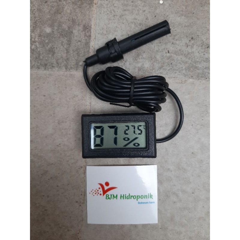 Mini digital THERMOMETER dan HYGROMETER with probe( untuk alat ukur tetas telur)
