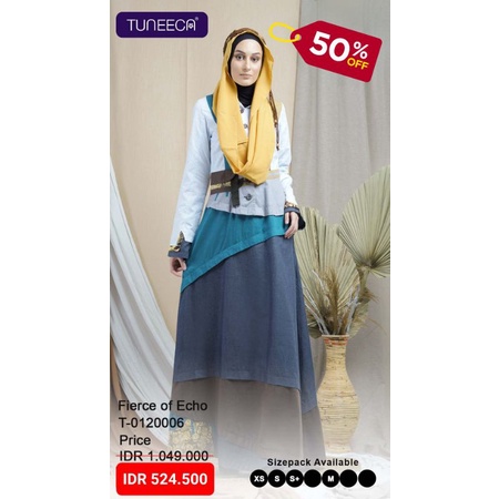 Flashsale Tuneeca T-0120 I'm Nomad Diskon Promo BigSale Gamis Longdress After Tuneeca Hari Raya Sale