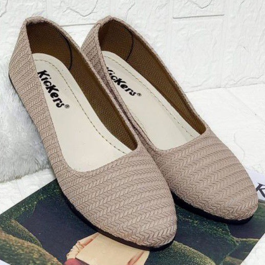 Terbaru Flatshoes Wanita Rajut Kickers / Sepatu Balerina / Flat Shoes Wanita Rajut Kickers