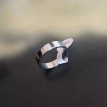 TERBARU CINCIN EPOXY/CINCIN TITANIUM MINI SILVER POLOS WANITA,PRIA,ANAK,COPLE