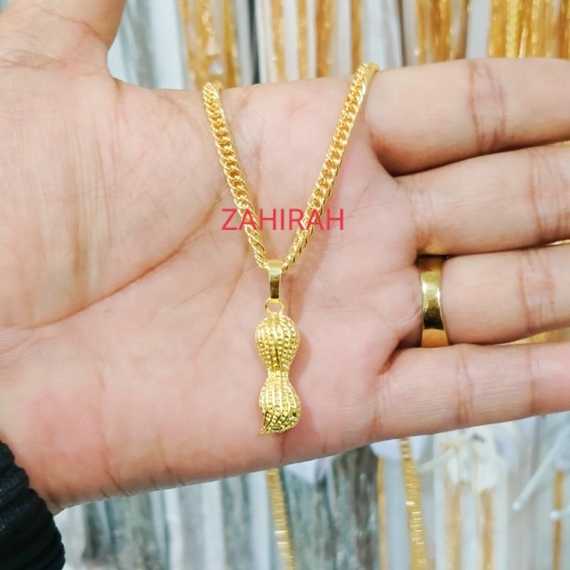 COD KALUNG WANITA RANTAI FREE LIONTIN KACANG JUMBO TITANIUM