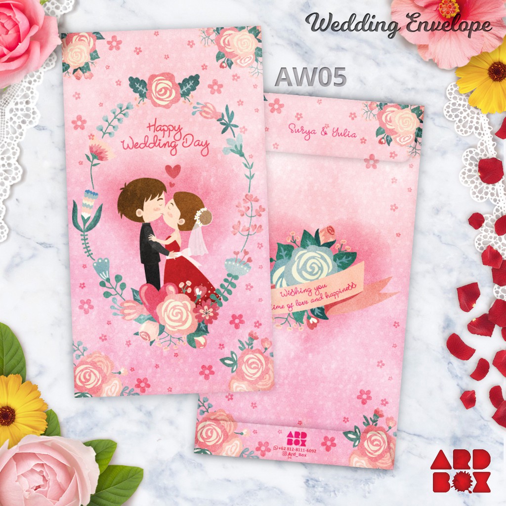 

Angpao Wedding Custom Amplop Pernikahan Couple Series AW05