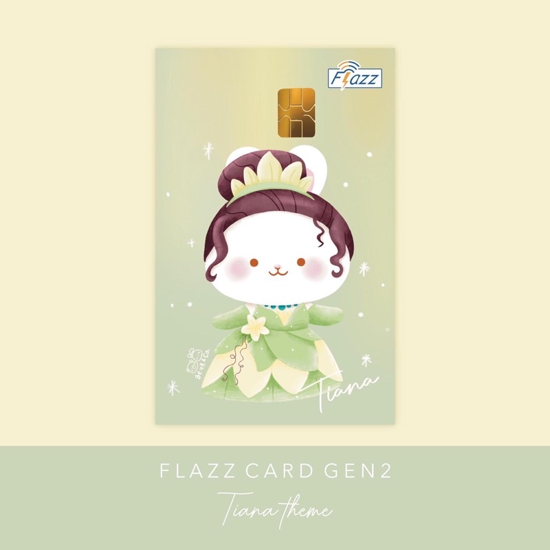 flazz card gen 2 / e money disney princess tiana &amp; the frog