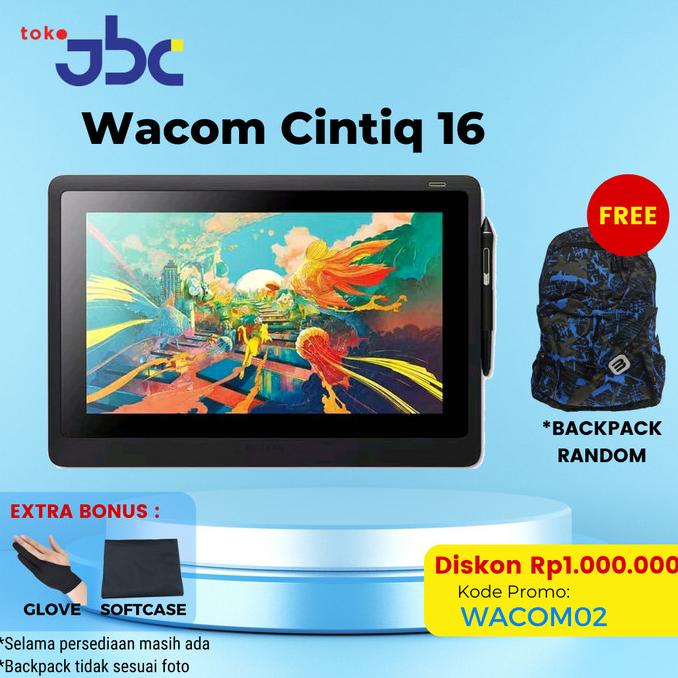 New Wacom Cintiq 16HD / Cintiq 16 Venus garansi resmi