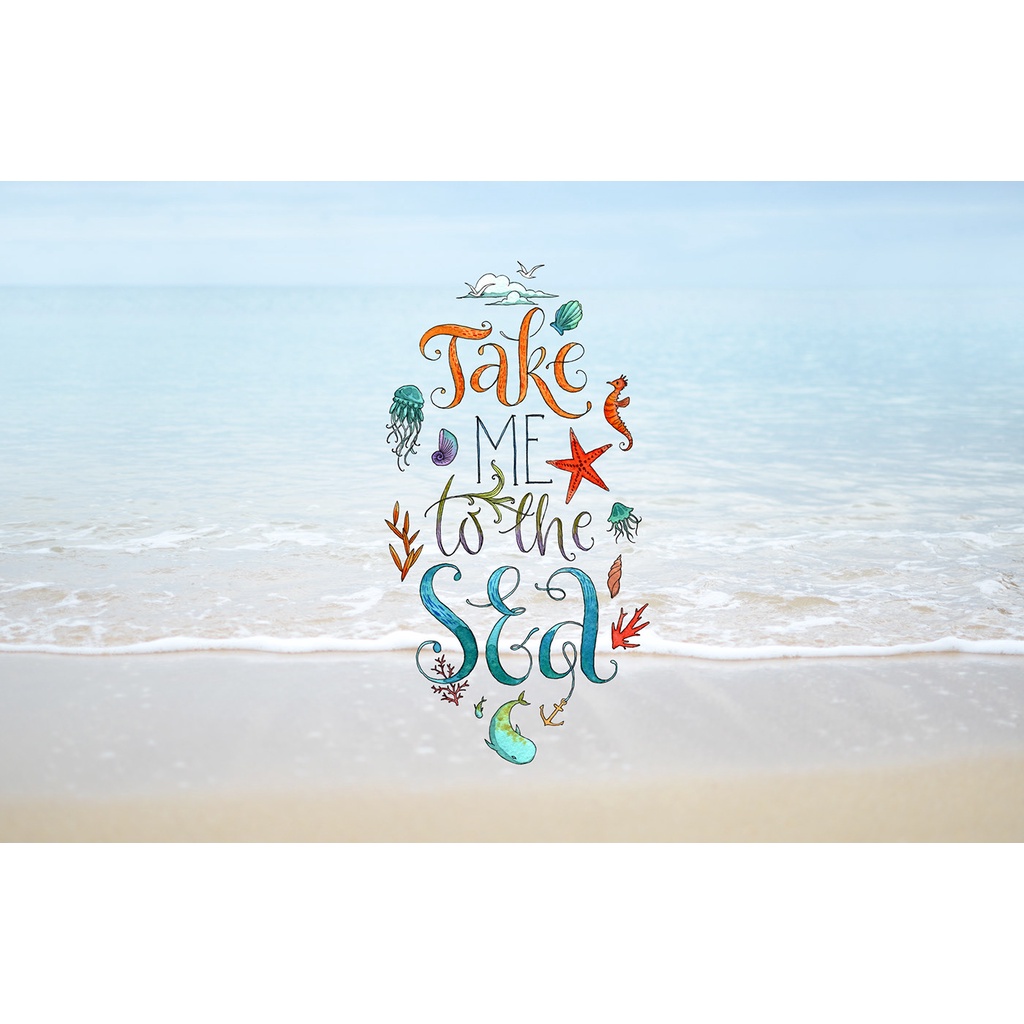 Water Color Lettering Set - Photoshop