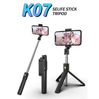 tongsis bluetooth K07 / s03 / R1S SELFIE STICK TONGSIS WITH BLUETOOTH TRIPOD STANDING IOS ANDOROID IOSbisa untuk semua hp universal