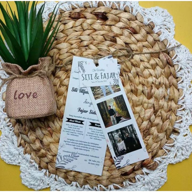 undangan hangtag tali rami