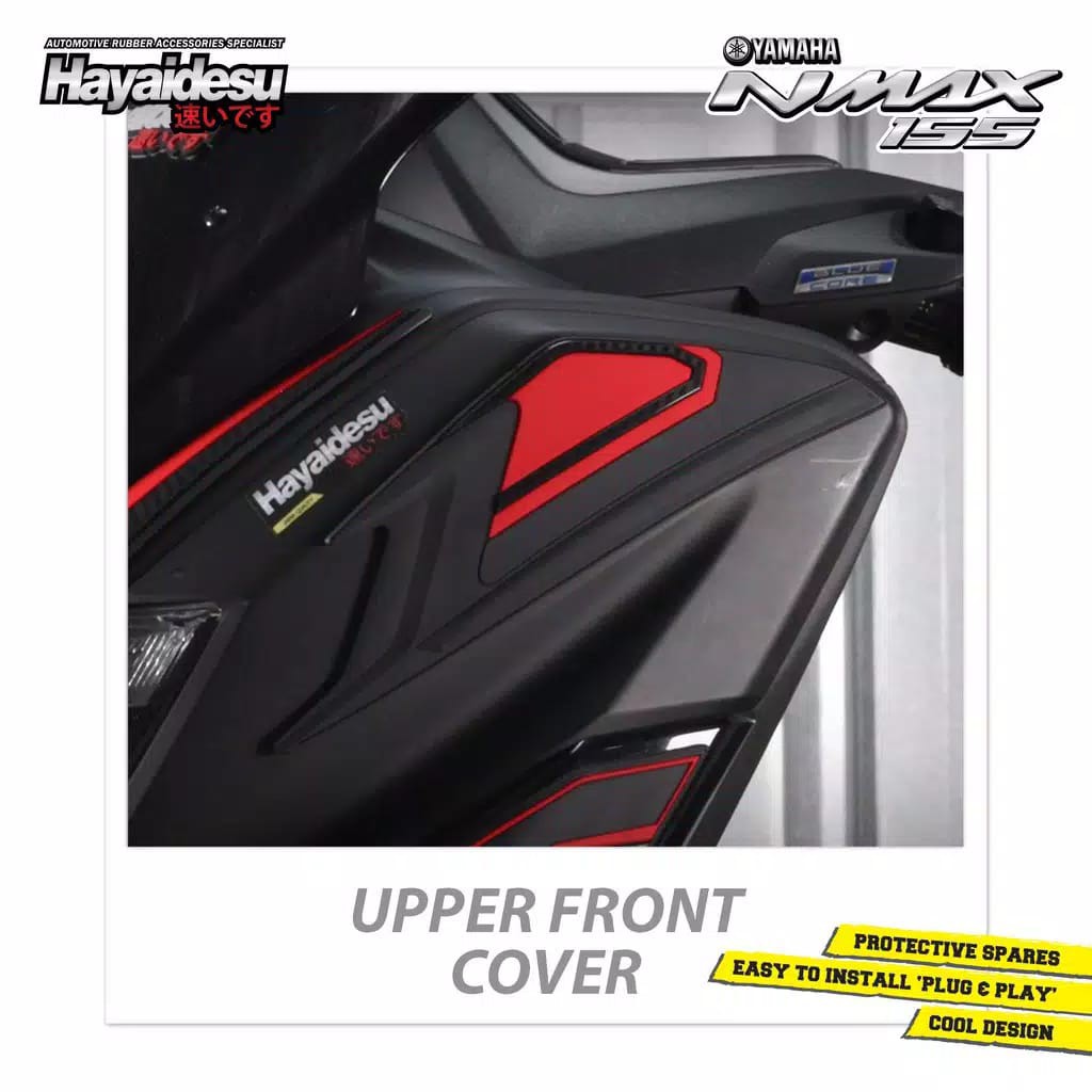 Yamaha Nmax old upper front Protector Cover Aksesoris Decal Variasi Carbon Body Nmax Hayaidesu